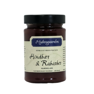 Hindbær/rabarbermarmelade