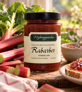 Rabarbermarmelade – hybengaarden Rabarbermamelade - hybengaarden