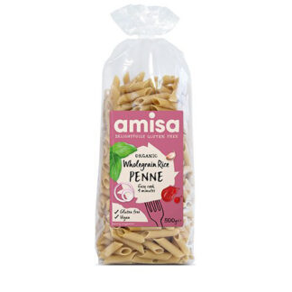 Glutenfri Fuldkornsris Penne pasta Øko