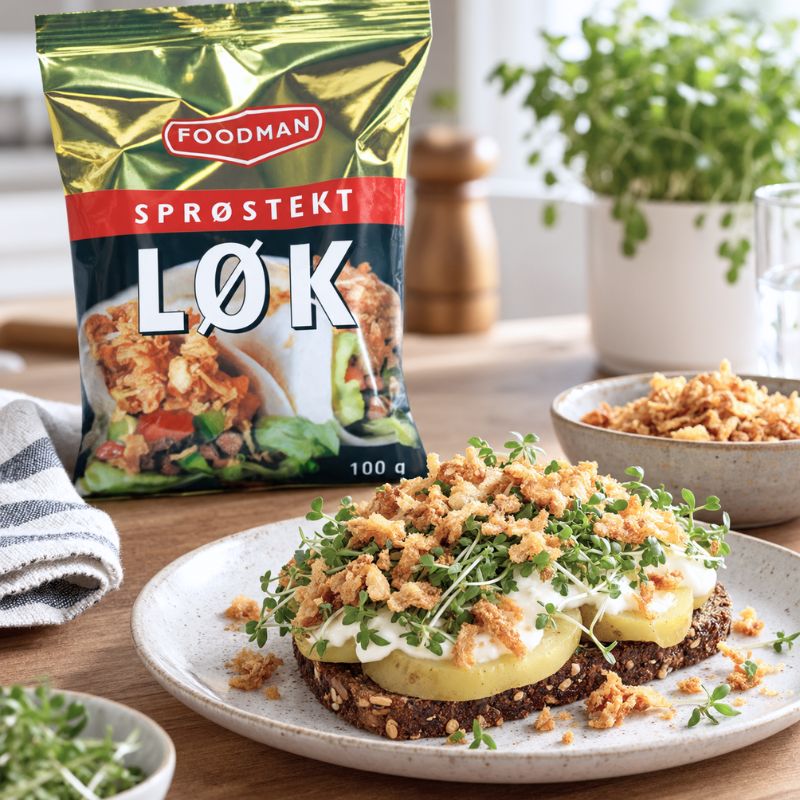 glutenfri ristede løg