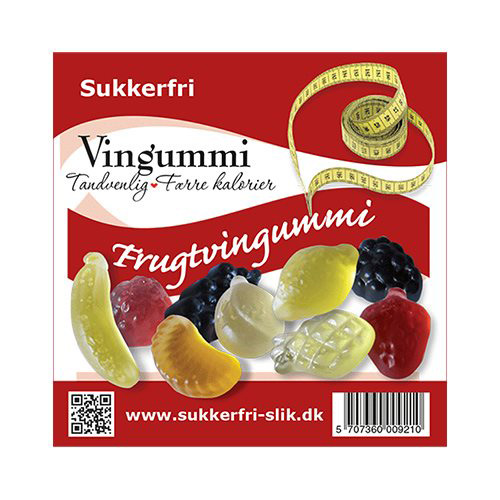 Sukkerfri Frugtvingummi Glutenfri