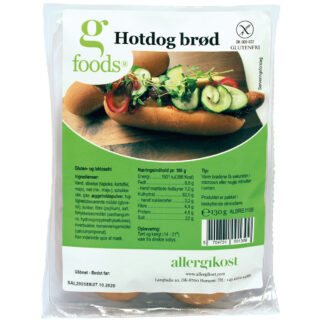 Glutenfri hotdogbrød - OBS bedst før 09.04.24