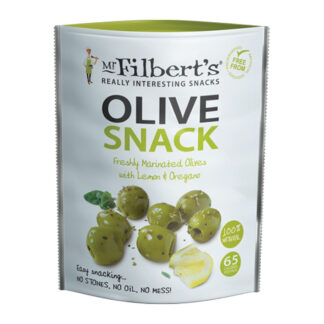 Grønne oliven med citron og oregano