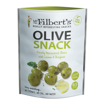 Grønne oliven med citron og oregano