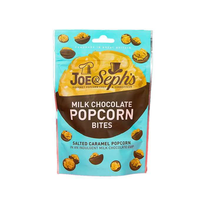 Billede af Popcorn med saltet karamel i mælkechokolade