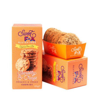 Tranebær og Appelsin Cookies