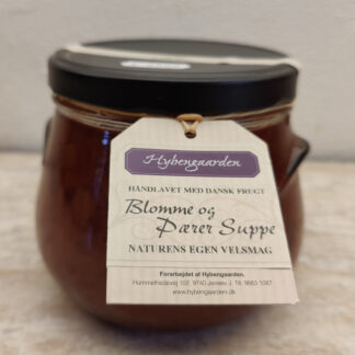 Blomme og pærersuppe
