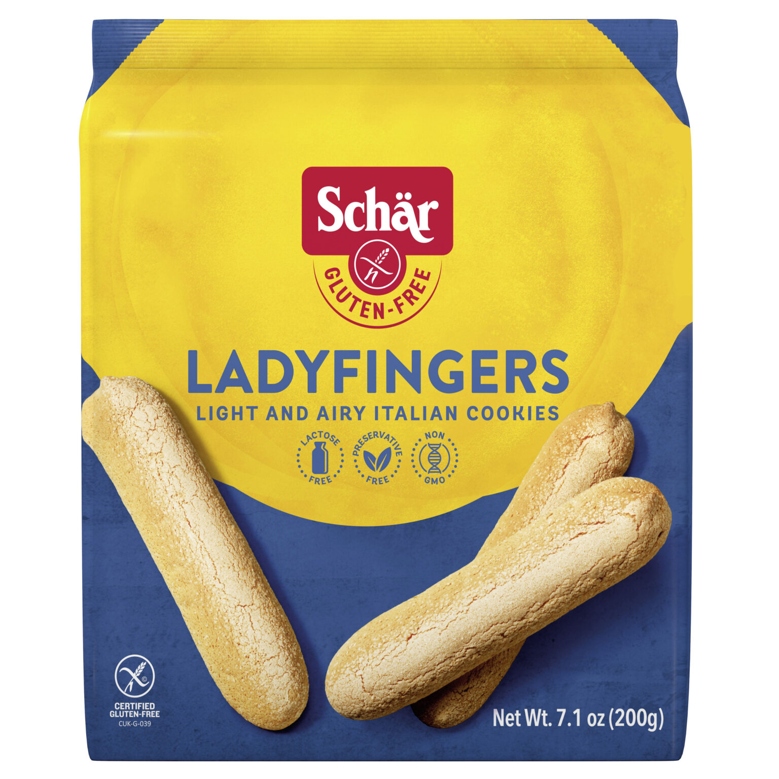 Køb Glutenfri Ladyfingers fra Schär hos Løvegården. Bestil her.