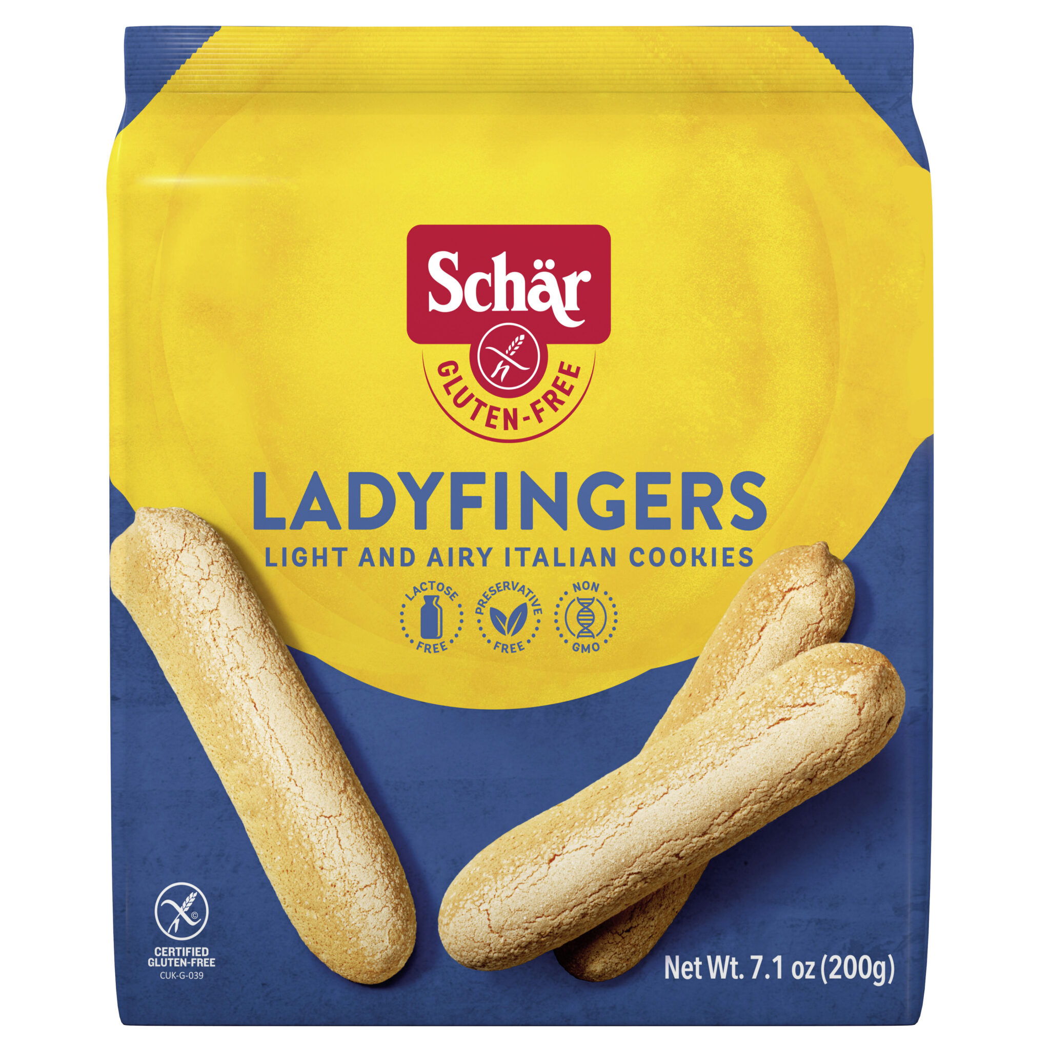 Køb Glutenfri Ladyfingers fra Schär hos Løvegården. Bestil her.