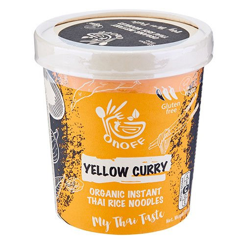 Glutenfri Instant Nudelsuppe Gul Karry