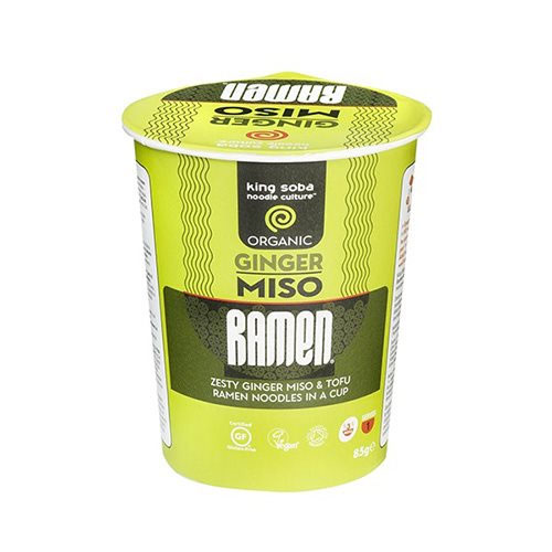 Brug Ginger miso ramen instant kopnudler uden gluten til en forbedret oplevelse