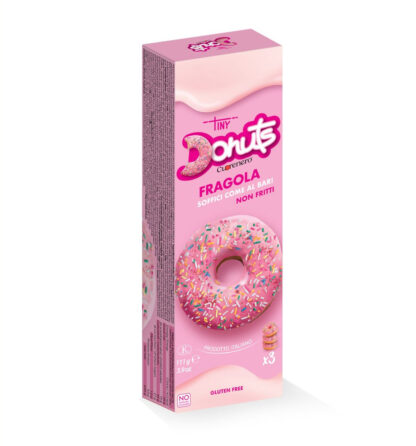 Glutenfri donuts med jordbær
