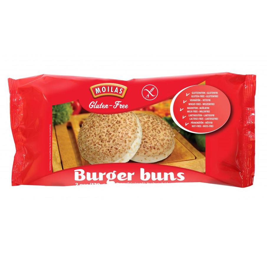 Stk Burgerboller Uden Gluten