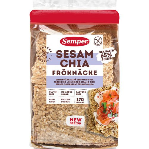 Knækbrød med sesam og chia – glutenfri