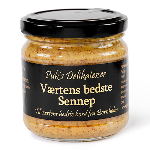 Køb Værtens Bedste Sennep fra Puk’s Delikatesser Værtens Bedste Sennep