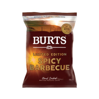 Burts Spicy Barbecue Chips, 150 g - OBS bedst før 27.12.24