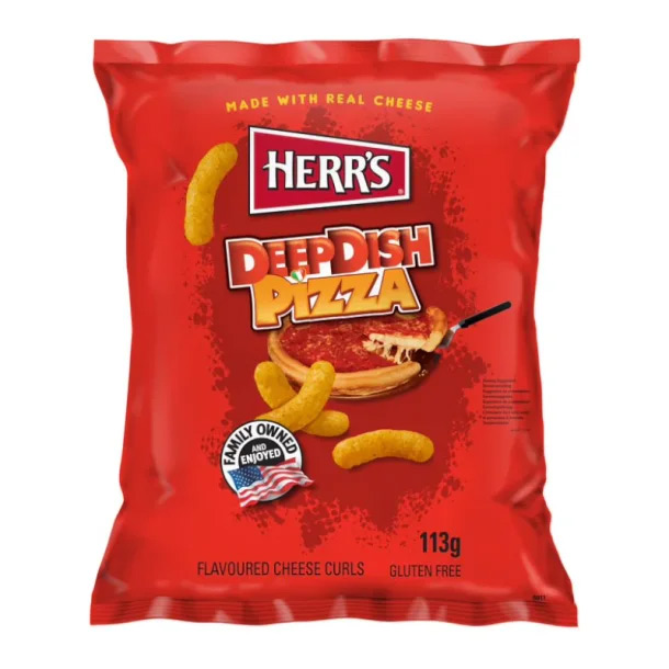 Stk Deepdish Pizza Cheese Curls 113 Obs Bedst Før