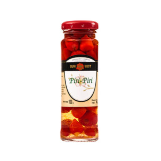 Glas med piri-piri chilier Piri-piri chili