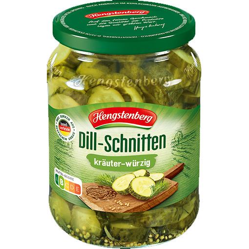 Dildsyltede agurker i skiver Syltede agurker i dild