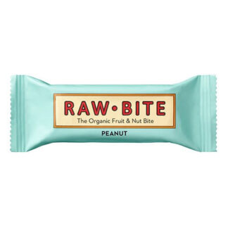 Rawbite økologisk, vegansk og glutenfri proteinbar med peanuts Glutenfri proteinbar med peanut