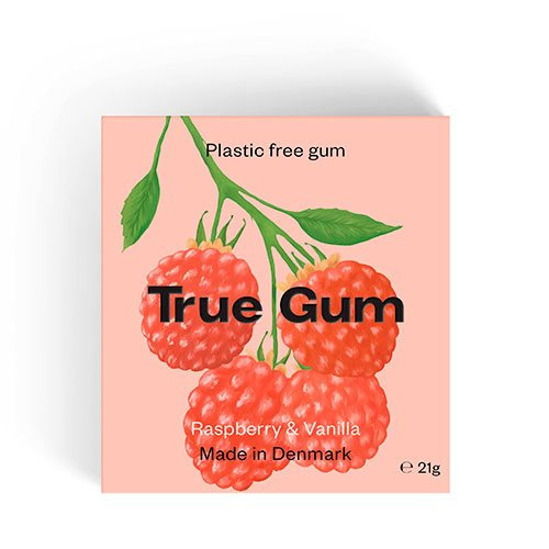 True Gum Hindbær Vanille