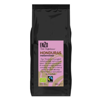 Enzo Honduras 200g hele kaffebønner, Øko / fairtrade - OBS bedst før 120325