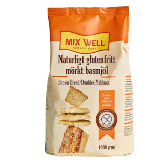 Naturlig glutenfri mørk melmix Mixwell