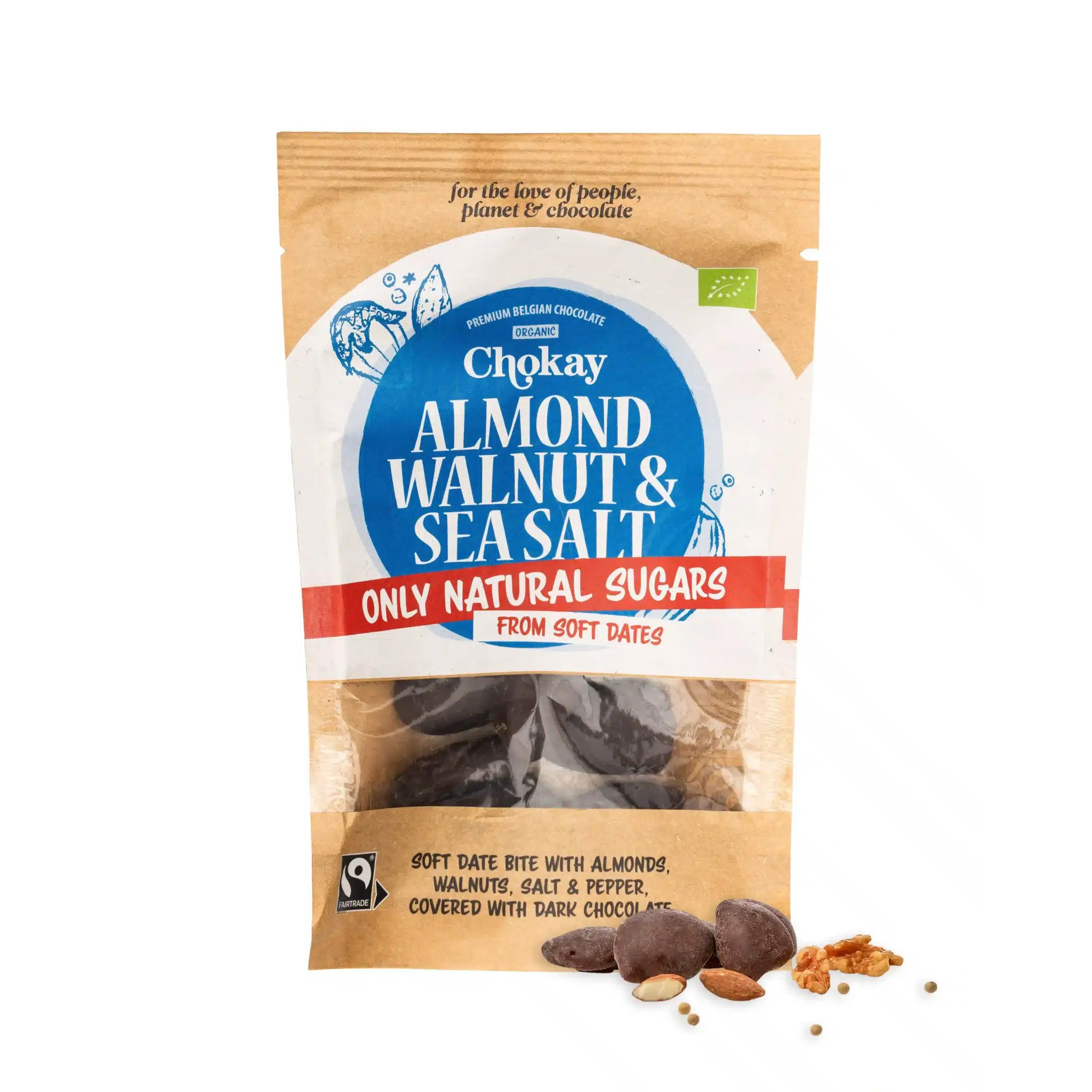 Snack Bite Almond Walnut And Sea Salt økologisk Fair Trade