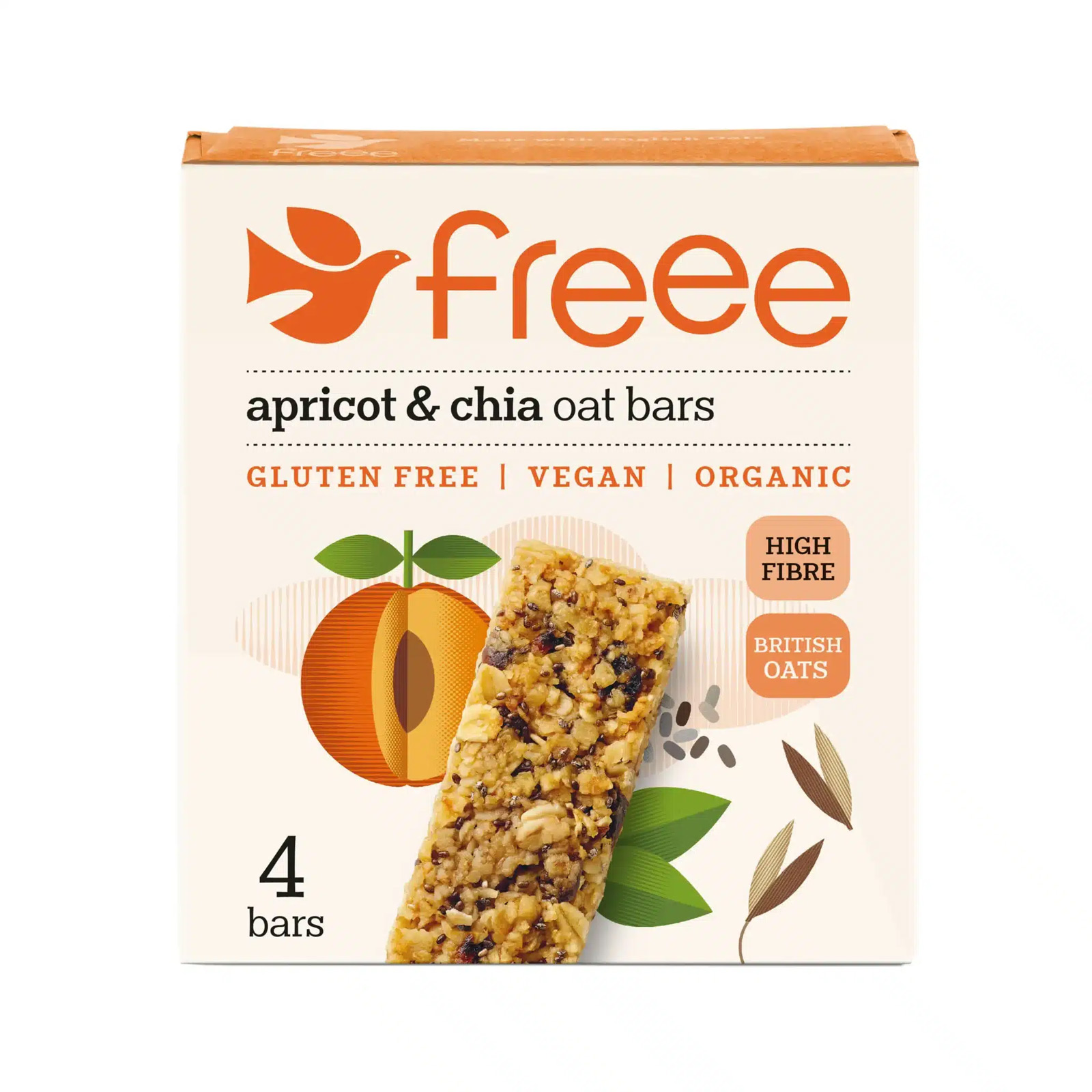 Glutenfri Havrebar Med Abrikos Chiafrø økologisk