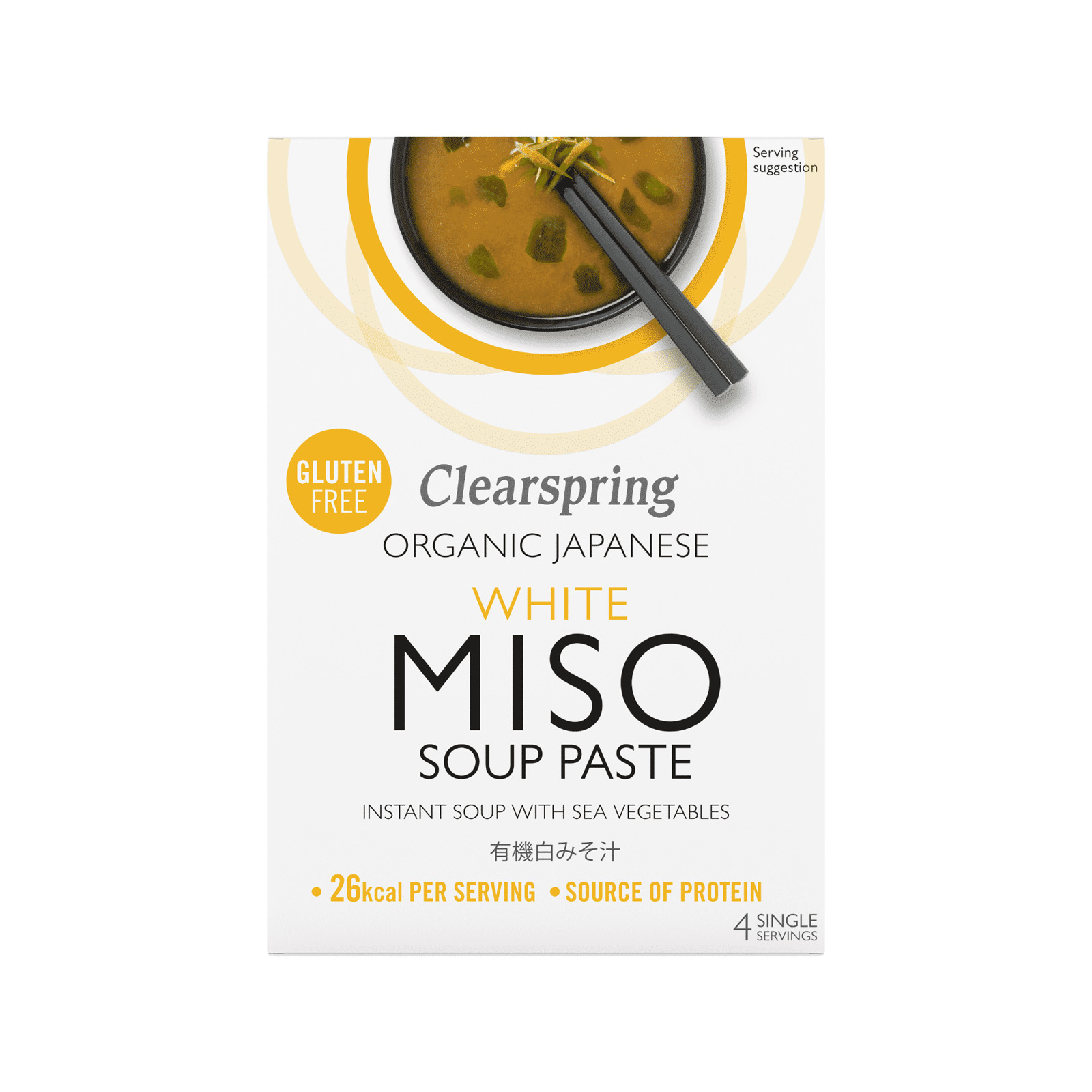 Instant Hvid Miso Suppe Med Mild Tang økologisk