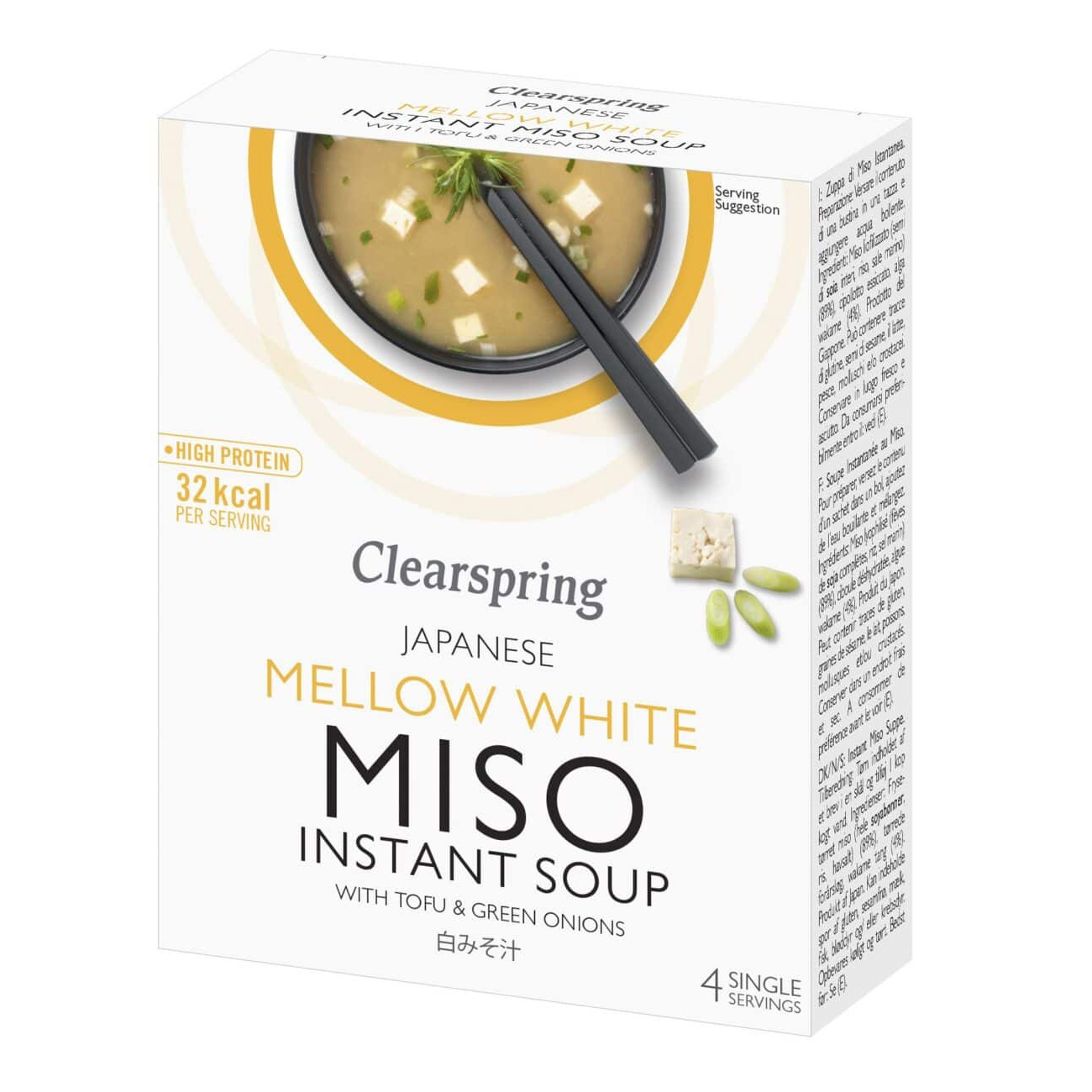 Instant Hvid Miso Suppe Med Tofu