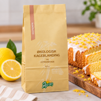 Citronkage melblanding - økologisk og glutenfri - Aurion