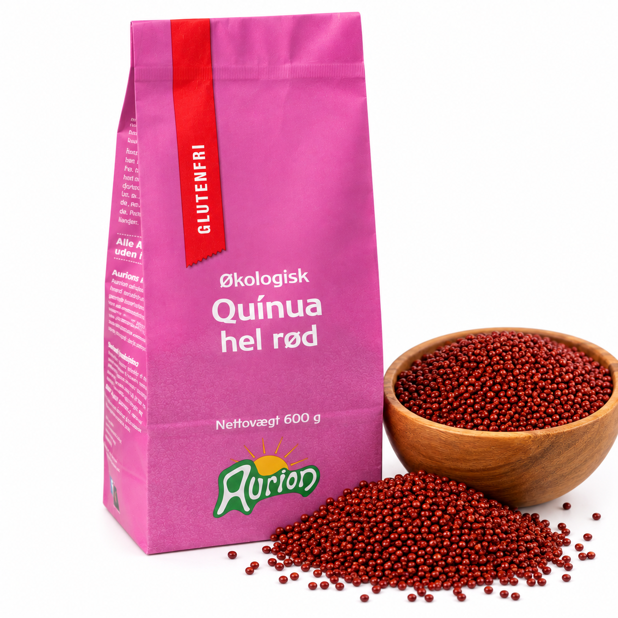 Rød quinua hel - økologisk og glutenfri - Aurion