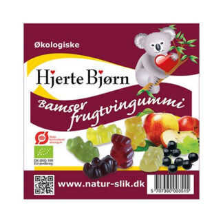 Frugtvingummi bamser - glutenfri økologisk