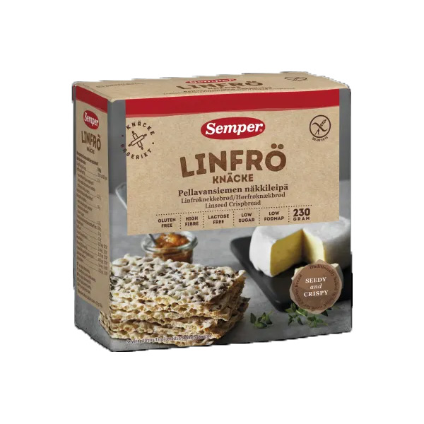 Glutenfri Hørfrøknækbrød 2024