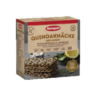 Glutenfri quinoaknækbrød - OBS bedst før 19.04.25