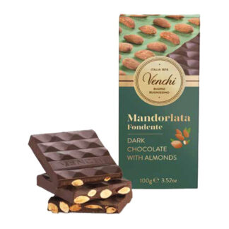 Mørk Chokoladebar med mandler - Venchi
