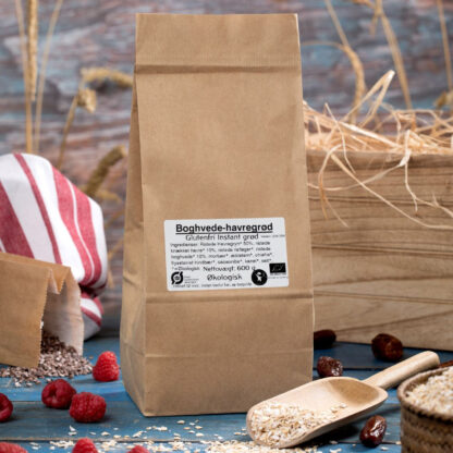 Boghvede- havregrød - økologisk og glutenfri 600 g