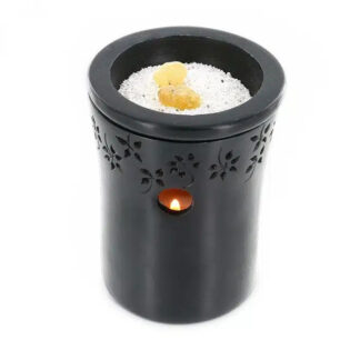 Duftlampe i fedtsten Geo Flower