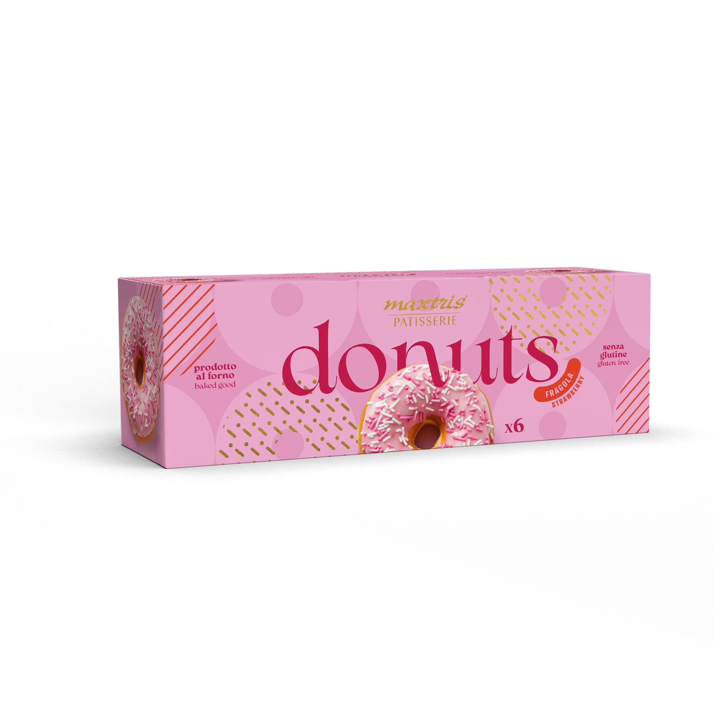 Glutenfri donuts jordbær