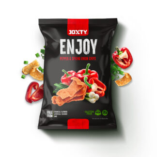 Glutenfri chips med peberfrugt og forårsløg