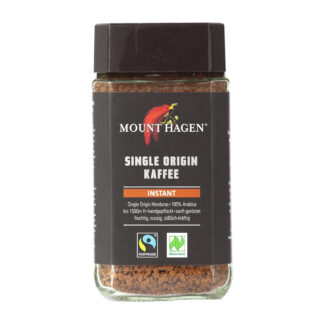 Single Origin Kaffee fra Mount Hagen Mount Hagen Fair Trade instant kaffe