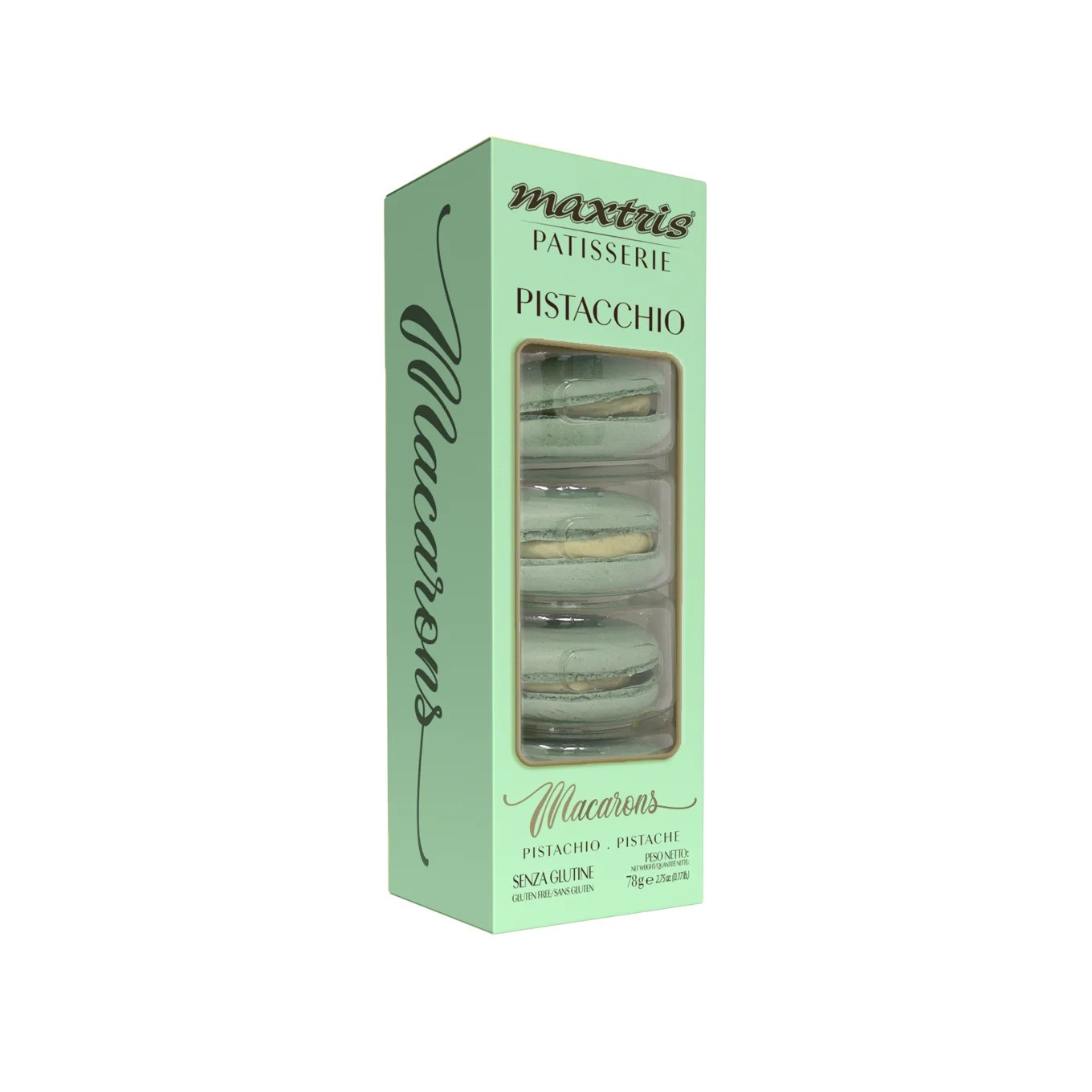 Glutenfri macarons pistacie OBS Bedst før 23-07-2025
