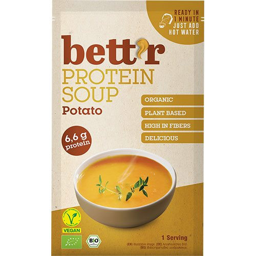 Proteinsuppe med kartofler, Ékologisk, glutenfri og vegansk