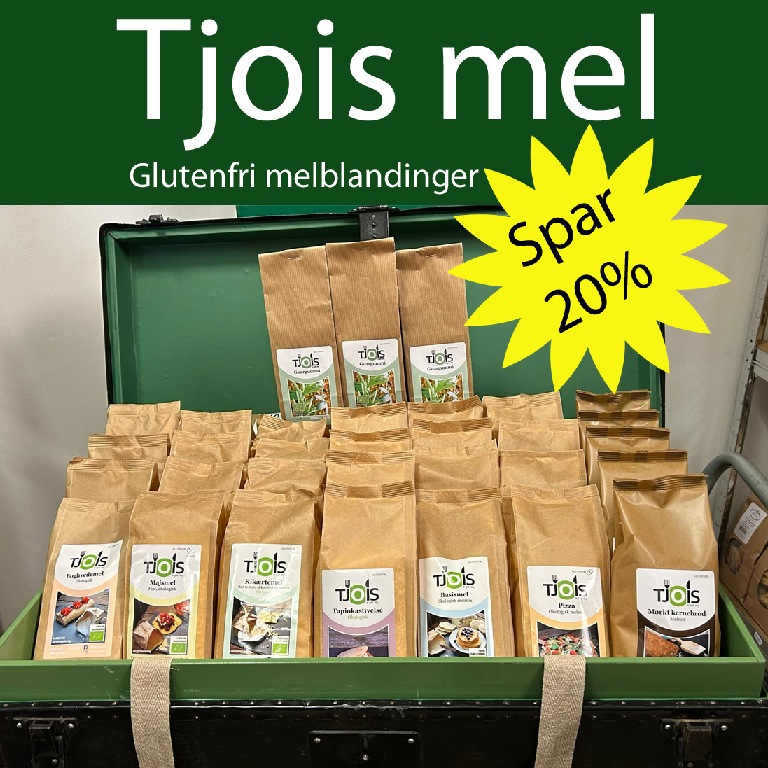 Tjois mel på tilbud