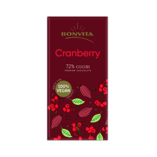Vegansk chokolade med tranebær