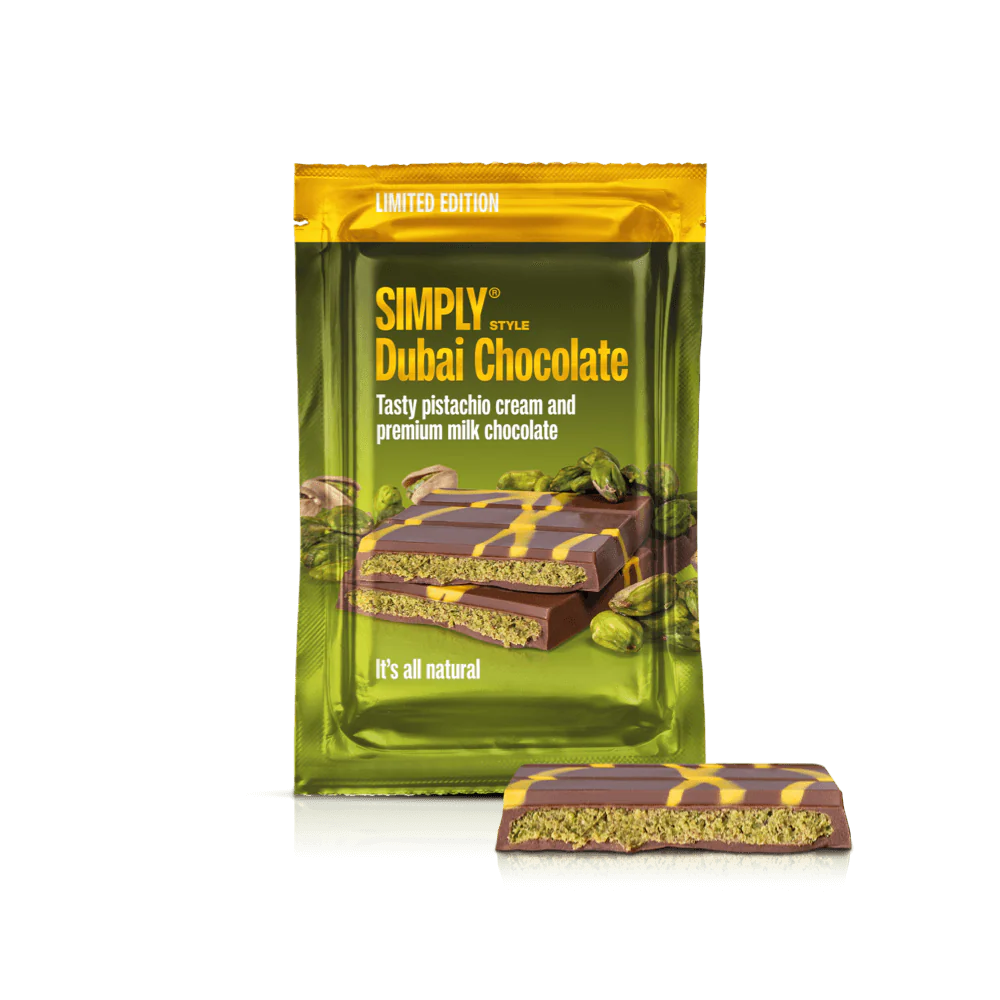 Glutenfri Dubai Chokolade, Simply Chocolate – OBS kan indehold spor af hvede