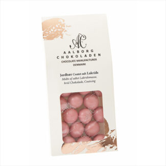 Jordbærcoated saltlakrids aalborg chokoladen