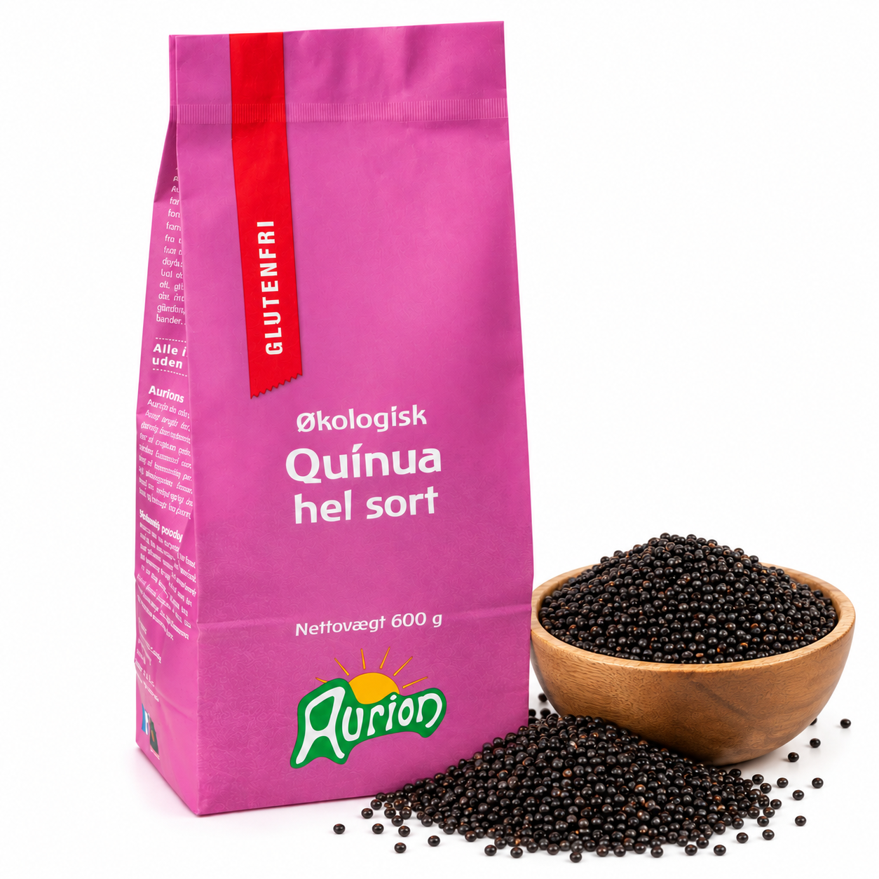 Sort quinua hel - økologisk og glutenfri - Aurion