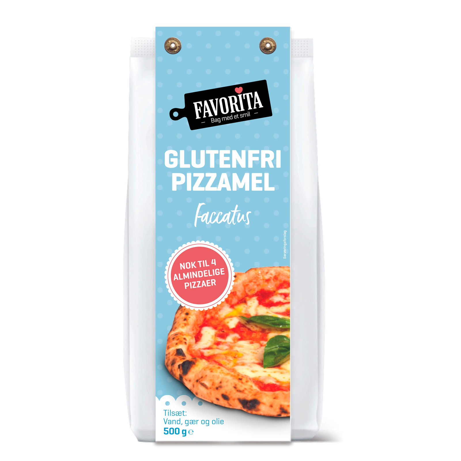 Glutenfri pizzamel, Favorita, 500g